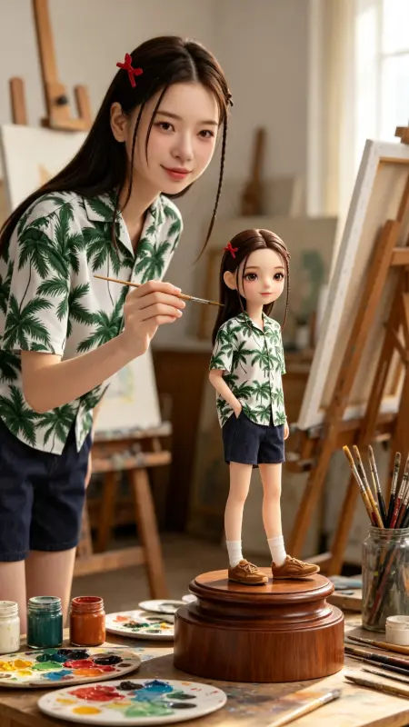 paint your own collectible doll portrait